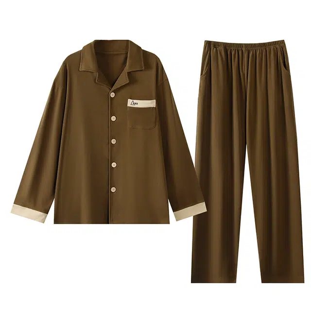 好福份 秋季保暖套装男士睡衣 男款