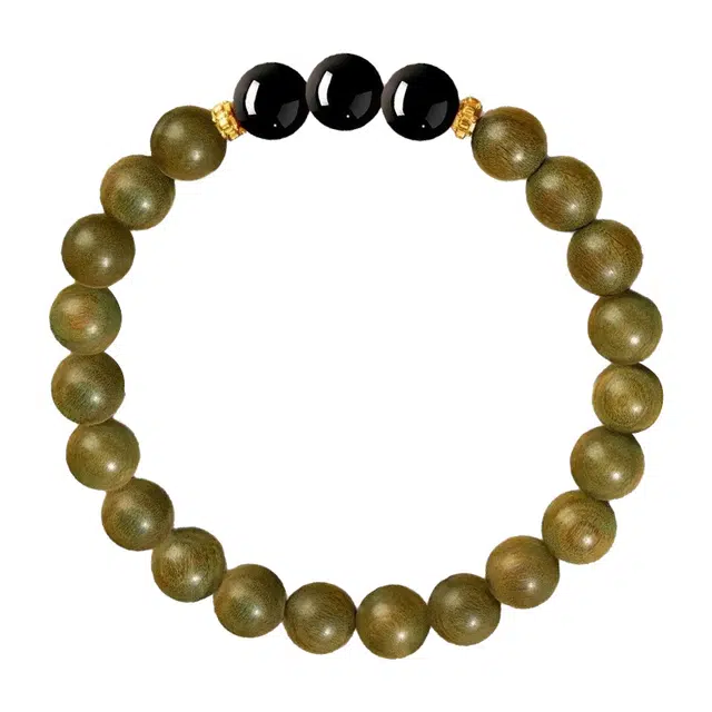 琛宬 【路路通】 新中式国风潮招财简约文玩盘玩佛珠苦难时来运转水逆退散#好运 绿檀 手串 男女同款情侣款