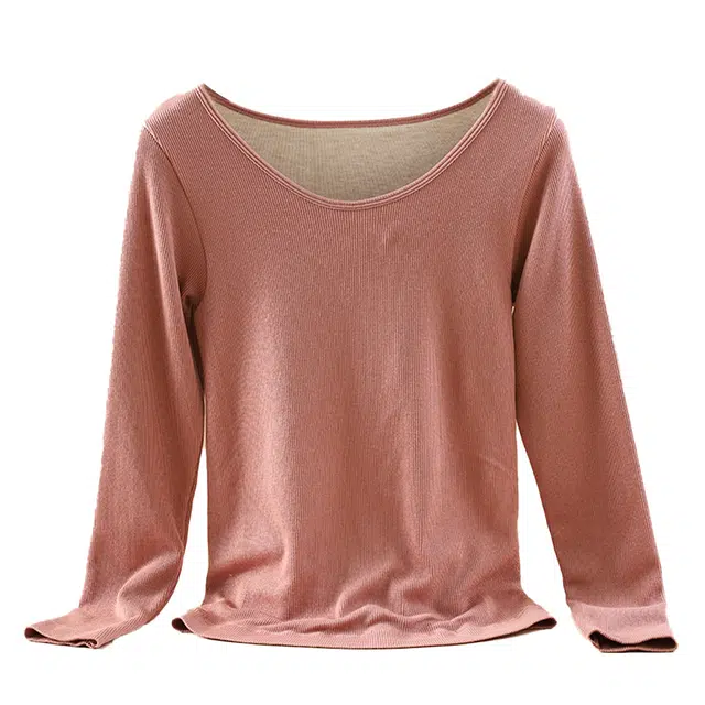 睦隆世家 秋冬款 舒适软糯打底 亲肤无痕贴身高弹修身显瘦内搭 保暖上装  女款