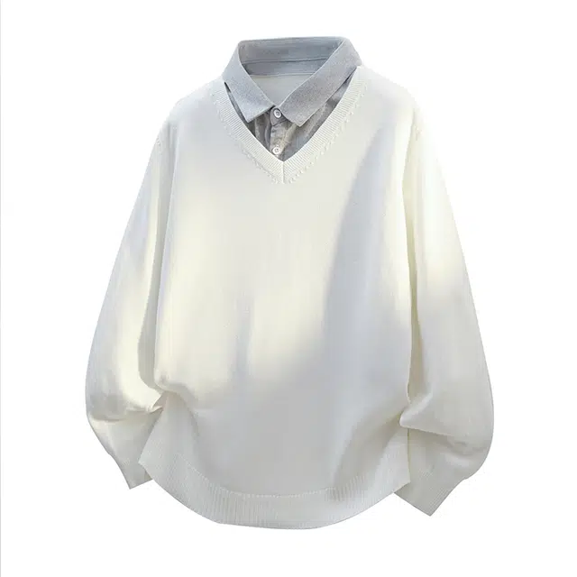 马员外 百搭简约保暖时尚简约宽松针织衫 男款