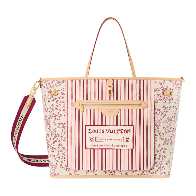 LOUIS VUITTON x Grace Coddington NEVERFULLCatogram