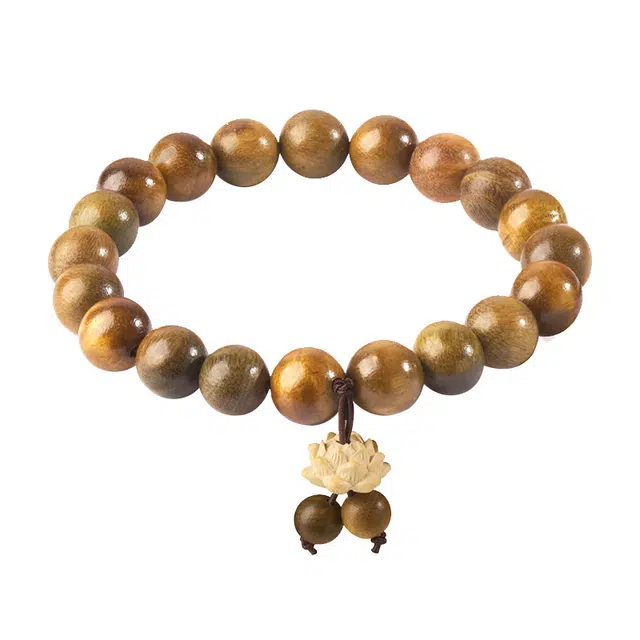 琛宬 好运爆棚新中式复古转运佛珠 平安好运国潮风小众设计百搭精致自然穿搭潮流优雅转运手饰好运 绿檀 手串 男女同款情侣款