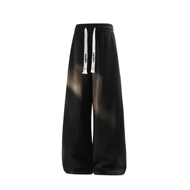 梓润格 学院风酷飒氛围感高级设计无性别主义户外运动简约百搭个性时尚潮流宽松青春活力老钱风慵懒风学生舒适机能腰带休闲裤 男女同款