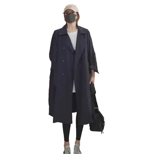 敲模女孩 韩系慵懒松弛感高级复古中长款宽松夹克 女款