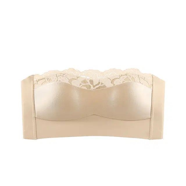 慕梵度 无痕性感纯欲无肩带抹胸内衣女舒适聚拢透气艾草温变薄杯侧收副乳防下垂调整文胸 女款