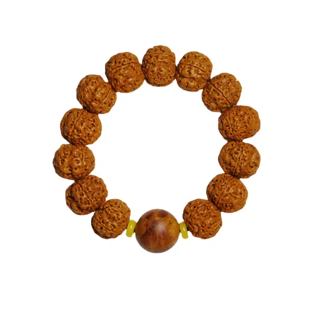 茂琼 财源滚滚万事顺心福气满满新中式国潮盘玩手持盘玩佛珠五瓣原籽复古高级精致文玩盘玩念珠#好运 金刚菩提 手串 男款