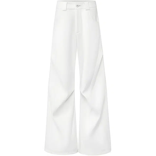 拾个壹先生 美式复古高街小众痞帅潮流阔腿裤无性别主义穿搭亲肤柔软舒适时尚个性设计高级感宽松显瘦高腰直筒百搭垂感拖地裤休闲裤 男女同款