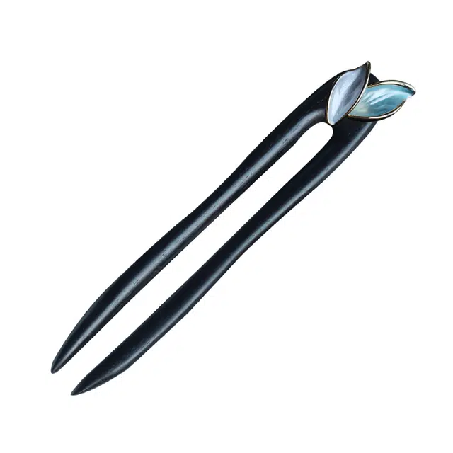 暖瞳 高端日常通勤国风新中式高级感小众簪子#好运 黑檀木 发簪 女款