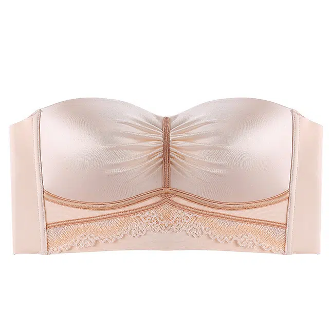 慕梵度 无痕抹胸无肩带婚纱礼服专用内衣女防滑聚拢无钢圈提拉上托性感隐形美背防下垂文胸 女款