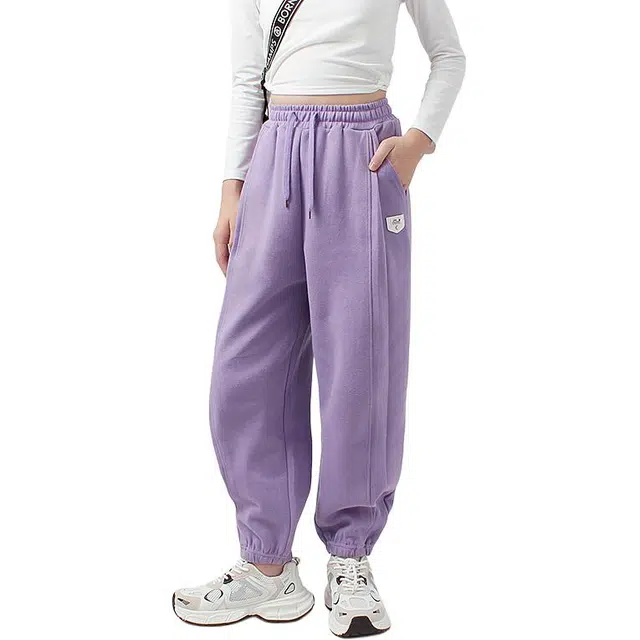 俞兆林卫裤 高街出行棉质韩版高弹舒适运动长裤时尚百搭春秋冬季童裤宽松休闲 儿童款