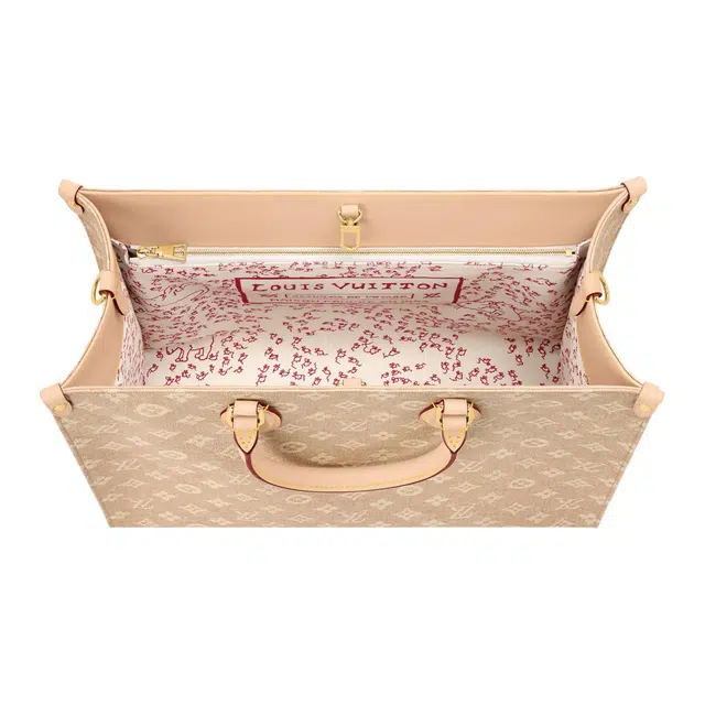 LOUIS VUITTON x Grace Coddington ONTHEGOCatogram Tote