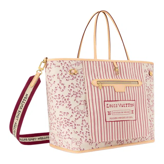 LOUIS VUITTON x Grace Coddington NEVERFULLCatogram