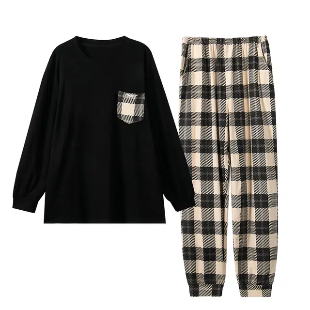 好福份 秋季保暖睡衣男士是家居服 男款