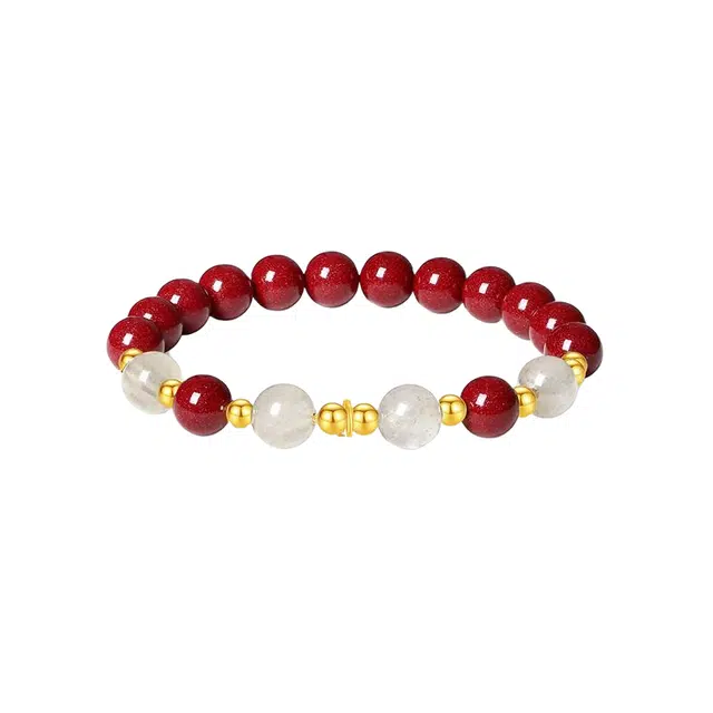 仙园韵 古典温婉新中式国风气质百搭转运珠福气满满诸事顺利吉祥#好运 朱砂 手串 女款