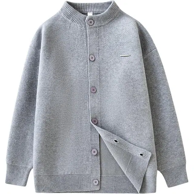 马员外 圆领时尚简约百搭长袖保暖针织衫 男款