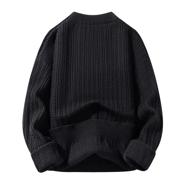 卡丹狄诺 男式保暖加厚纯色秋冬季上衣毛衣 男款