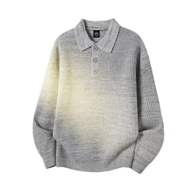 吾皇猫 复古潮牌高级感纯色海鸥领慵懒舒适加厚保暖宽松时尚百搭休闲日常通勤针织衫毛衣 男女同款