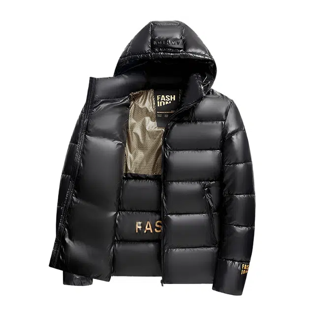 卡丹狄诺 黑金石墨烯冬季可脱卸帽蓬松保暖舒适面包服男青年棉袄外套男棉衣男棉服 男款