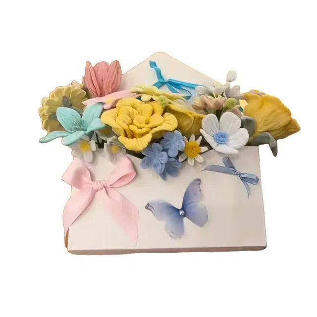 觅香 信封花束手工扭扭棒 一米长手写情书卷轴 玩偶周边