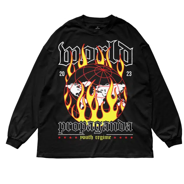 【地球火】拾个壹先生 美式复古火焰印花宽松休闲运动百搭卫衣 男女同款