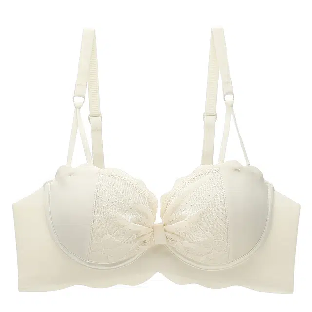 慕梵度 聚拢收副乳防下垂纯欲蕾丝无钢圈上托小胸显大文胸 女款