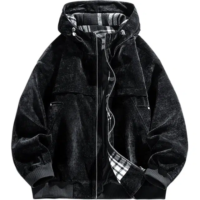 马员外 休闲百搭连帽时尚简约长袖夹克 男款