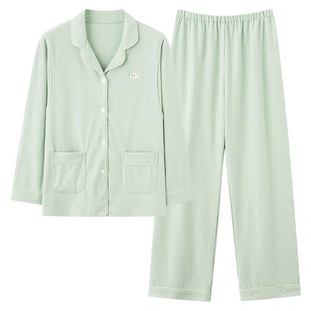 俏薇妮 德绒春秋简约舒适月子服哺乳孕妇产妇产后待产服睡衣套装 女款