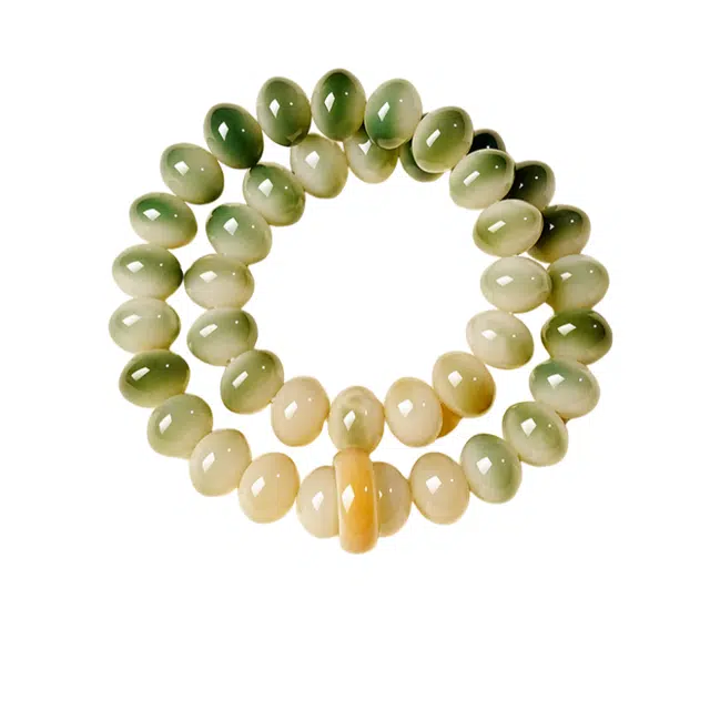 茂琼 万事顺遂一帆风顺招财纳福手链串珠盘玩冷门国潮时尚复古文艺典雅气质中式设计高级感文玩盘玩念珠 菩提根 手串 男女同款情侣款