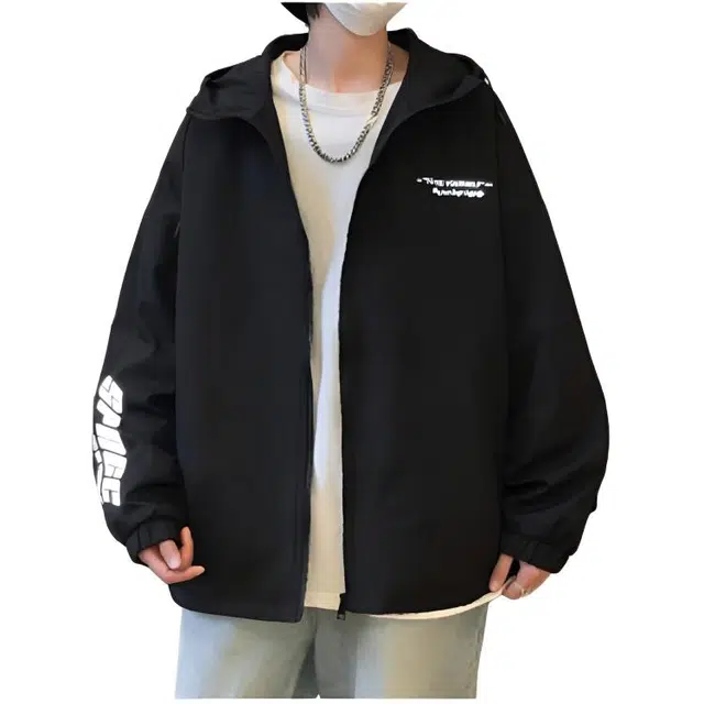 木木兔 美式高街重磅男士长袖外穿冬季休闲秋冬穿搭轻奢潮流百搭衣服冬天国潮宽松开衫防风潮牌外套夹克 男款