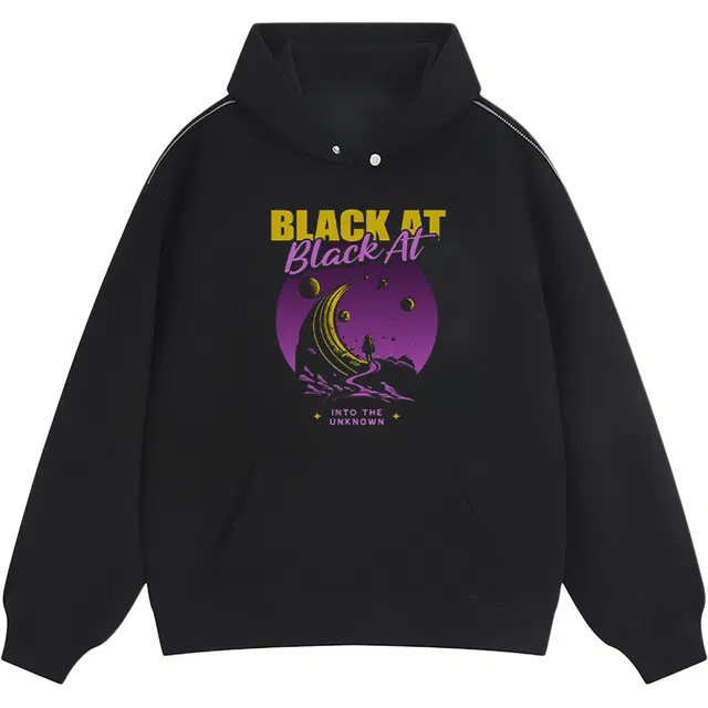 BLACK AT LOGO