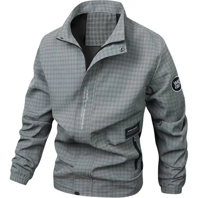 马员外 春秋季休闲翻领简约百搭宽松潮流夹克 男款