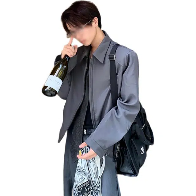 黑马漫画 美式行政外套男秋季潮牌高级感痞帅夹克 男女同款