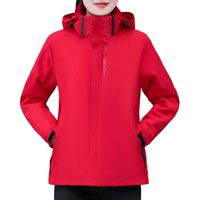 缪斯的诱惑  秋冬三合一冲锋衣可拆卸内胆立领防风防水户外加厚保暖抗寒工装登山服软壳衣耐磨上衣外套夹克 女款