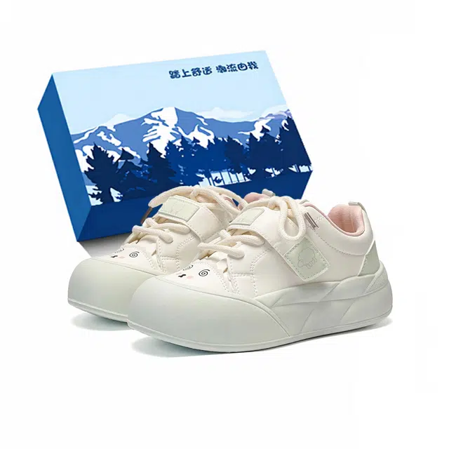 小鹿米利  休闲百搭舒适厚底韩版时尚卡通青春校园潮流小众面包鞋 低帮 板鞋 女