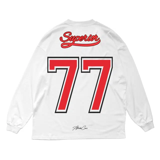 【77号球衣】极限涡轮 美式原创复古冰球设计感七十七号数字字母印花索罗娜嘻哈街头潮流百搭卫衣 男女同款