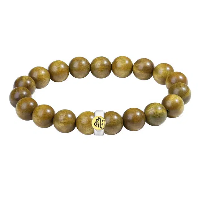 琛宬 【本命】新中式设计藏式生肖转运珠 复古国潮八方来财 吉祥平安文玩盘串 #好运 绿檀 手串 男女同款情侣款