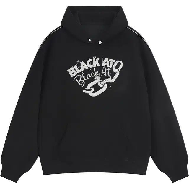 BLACK AT LOGO