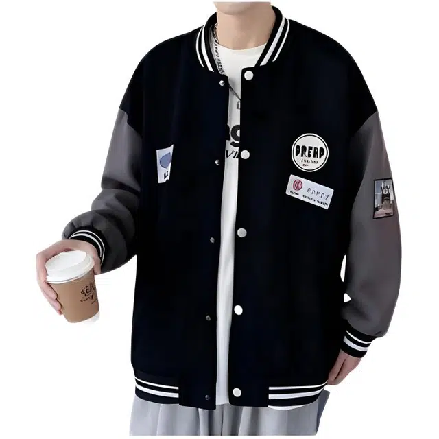 木木兔 美式高街重磅男士长袖外穿冬季休闲秋冬穿搭轻奢潮流百搭衣服冬天国潮宽松开衫潮牌学生外套夹克 男款