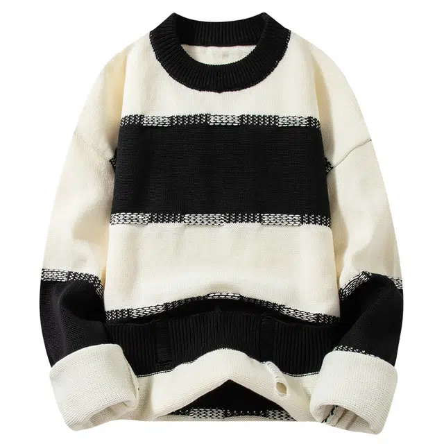 卡丹狄诺 潮流撞色青年时尚男士上衣毛衣 男款