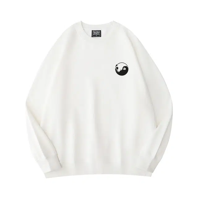 莫代尔 秋冬个性慵懒简约舒适时尚百搭多色可选嘻哈街头风长袖设计感卫衣打底衣 男女同款