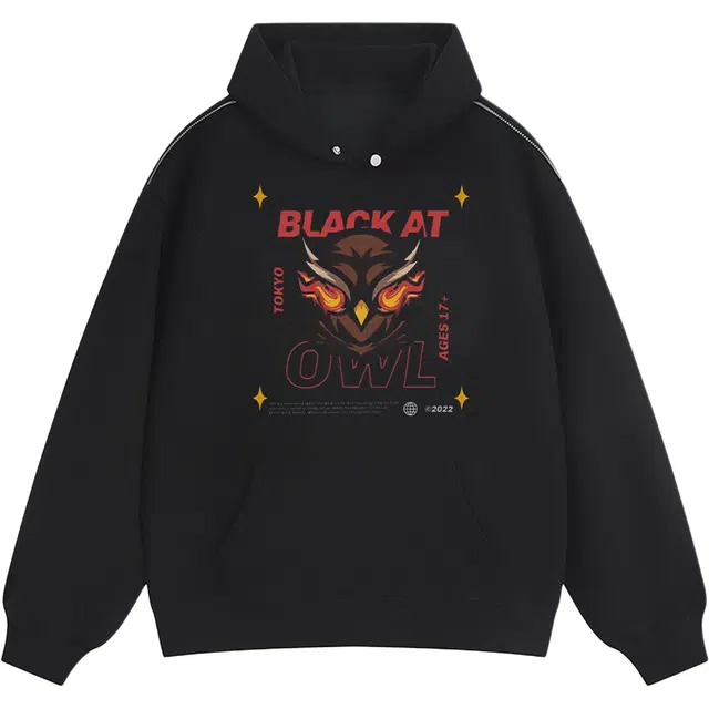 BLACK AT LOGO