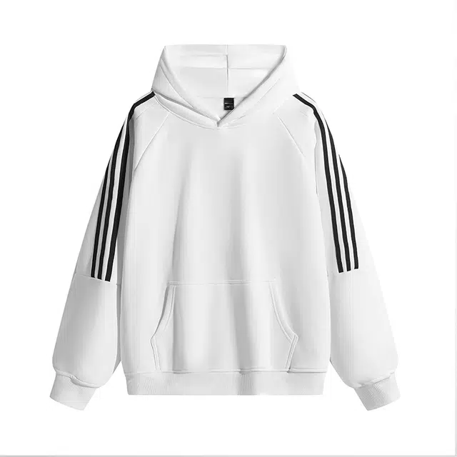 左岸 美式复古长袖连帽条纹上衣设计感百搭潮流时尚简约宽松休闲舒适小众校园风高级氛围感日系潮牌卫衣 男款