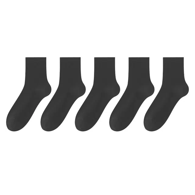 顶瓜瓜 袜子棉袜舒适柔软亲肤透气运动休闲简约时尚百搭秋冬季中筒袜 男款