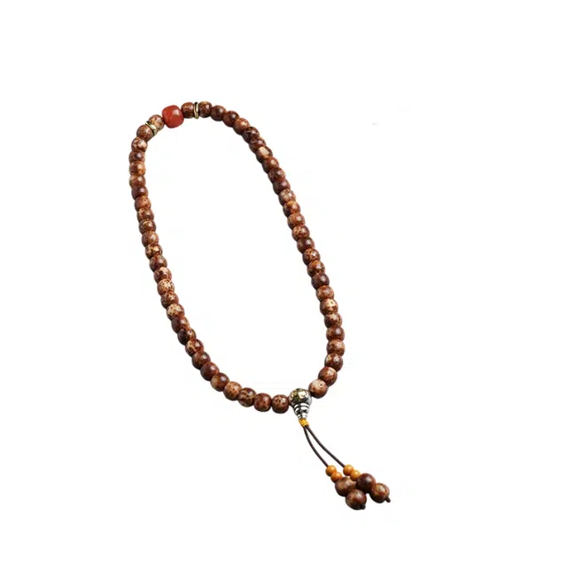 茂琼 新中式国潮民族风手链手持念佛珠藏式文玩潮时尚复古雅致简约大方文玩配饰文玩盘玩念珠#好运 星月菩提 手串 男款