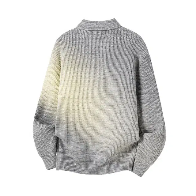 吾皇猫 复古潮牌高级感纯色海鸥领慵懒舒适加厚保暖宽松时尚百搭休闲日常通勤针织衫毛衣 男女同款