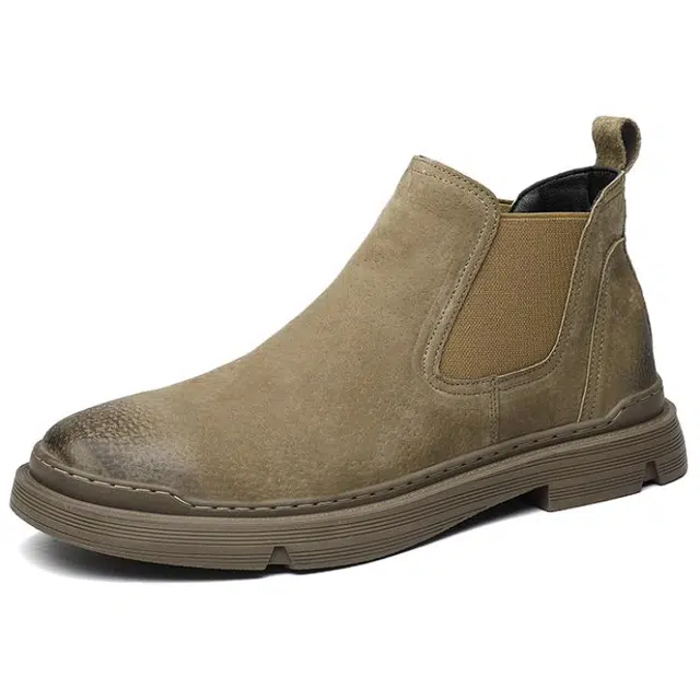 百伦韩 英伦复古百搭简约时尚 短筒 切尔西靴 男款