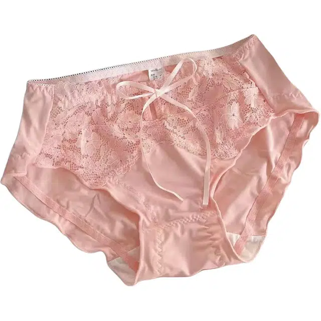 都市丽人 蕾丝镂空复古植物花卉甜美三角内裤 女款