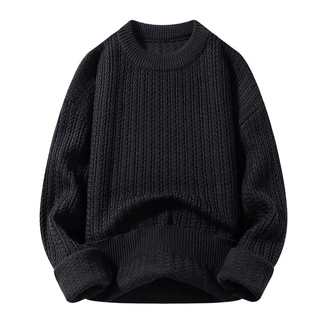 卡丹狄诺 男式保暖加厚纯色秋冬季上衣毛衣 男款