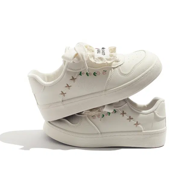 超纤皮 时尚平跟软底百搭 平衡轻便透气 低帮 经典板鞋 女款