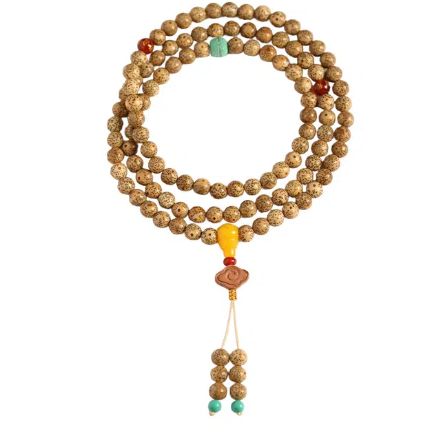 茂琼 八方来财好运连连新中式国潮风文玩转运珠配饰玛瑙手持文玩佛珠链古典优雅百搭时尚精致高级文玩 星月菩提 手串 男女同款情侣款